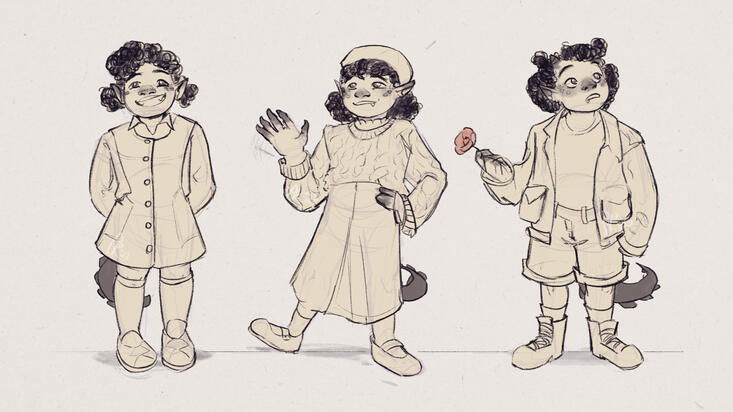 "Tallulah Outfits" QSMP Art